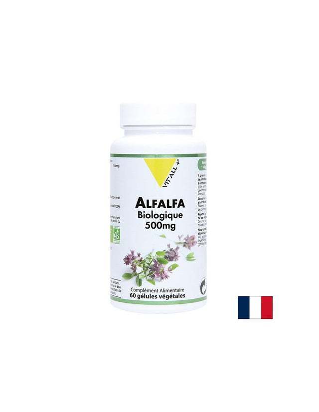 Детоксикатор, източник на ценни нутриенти - Люцерна БИО, 500 mg x 60 капсули  Vit'all Plus - Nutra Best Bulgaria