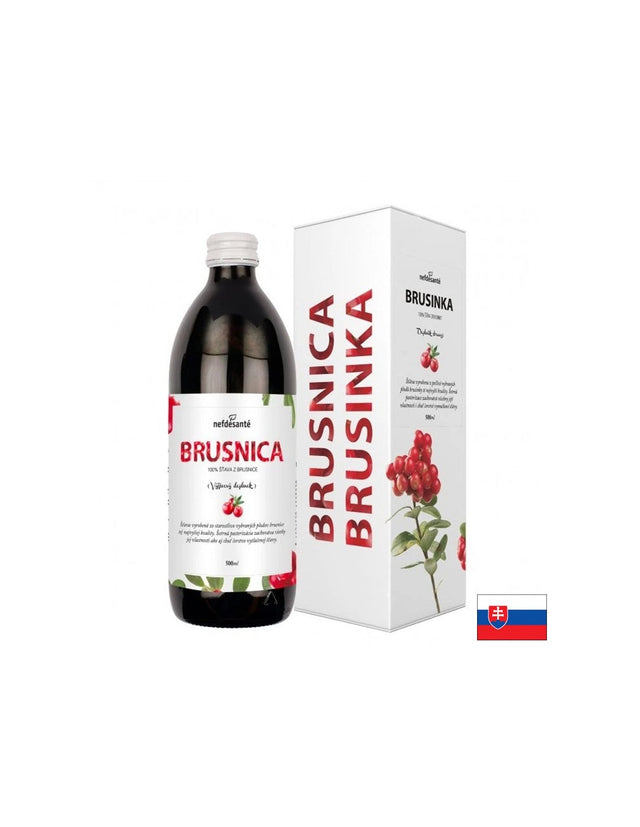 Сок от червена боровинка за уринарния тракт, 500 ml, 10 дози  Nef de Santé - Nutra Best Bulgaria