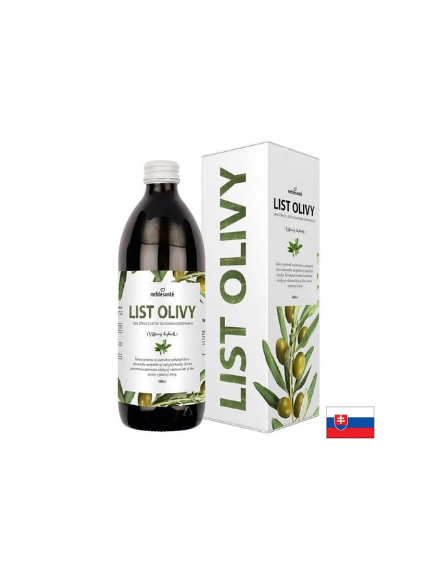 Сок от маслина (лист) – имунно и сърдечносъдово здраве, 500 ml, 16 дози  Nef de Santé - Nutra Best Bulgaria