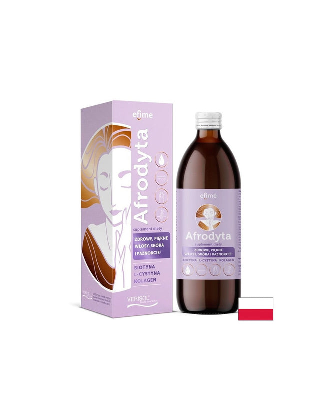 Афродита – течна формула за коса, кожа и нокти, 500 ml, 20 дози  Ekamedica - Nutra Best Bulgaria