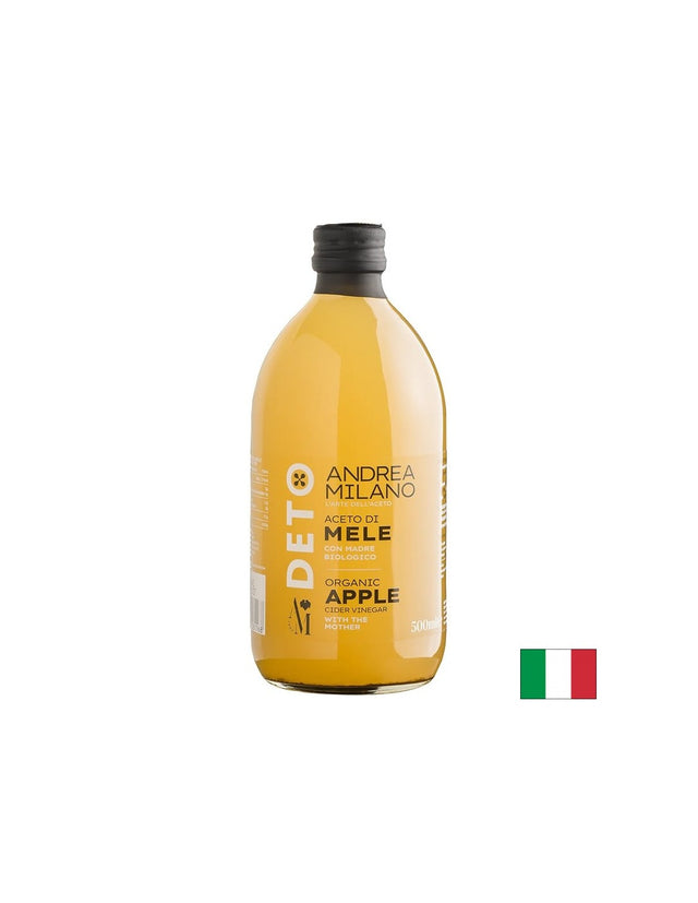Нефилтриран ябълков оцет с био мед – Храносмилане и естествен детокс, 500 ml  Acetificio Andrea Milano - Nutra Best Bulgaria