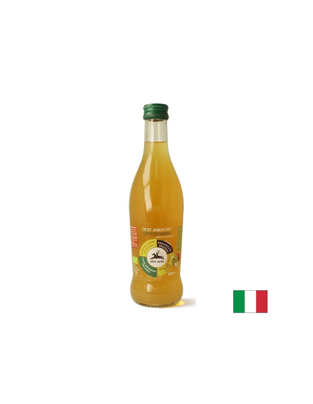 Ябълков оцет БИО, нефилтриран, с „майка на оцета“, 500 ml  Alce Nero - Nutra Best Bulgaria