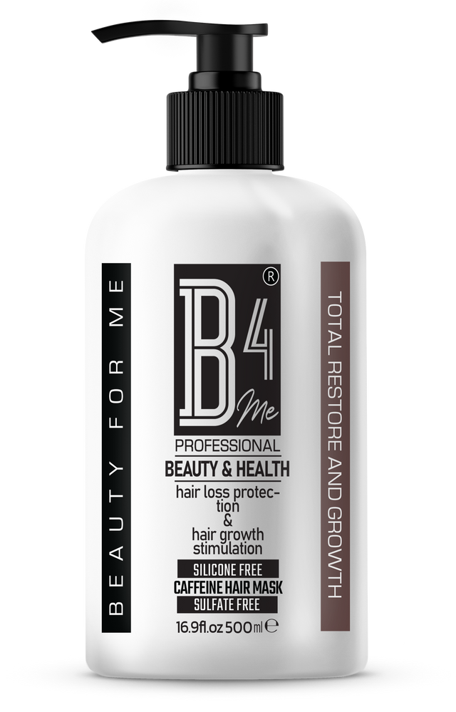 Маска за коса с кофеин, прополис и екстракт от бразилски орех (без силикони, без сулфати) - 500 ml  B4Me - Nutra Best Bulgaria