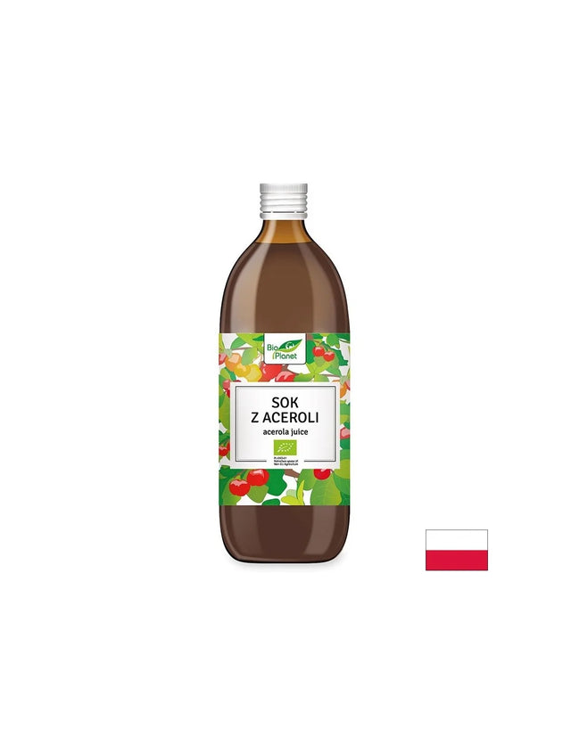 Сок от ацерола (пастьоризиран), БИО, 500 ml  Bio Planet - Nutra Best Bulgaria