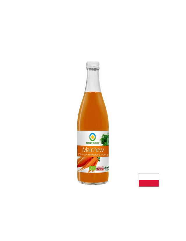Сок от моркови БИО – Добро зрение и антиоксидантна защита, 500 ml  Biofood - Nutra Best Bulgaria