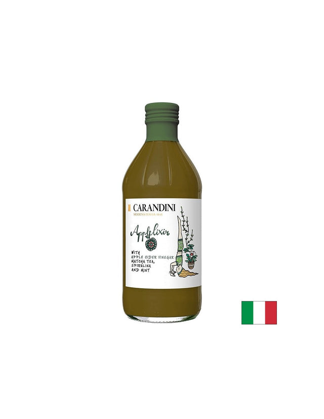Ябълков оцет + Матча, Спирулина и Мента, 500 ml  Carandini - Nutra Best Bulgaria