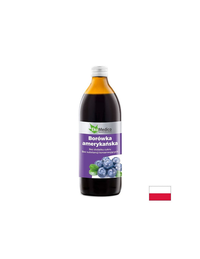 Антиоксидант - Американска синя боровинка, сироп 500 ml EkaMedica  Ekamedica - Nutra Best Bulgaria