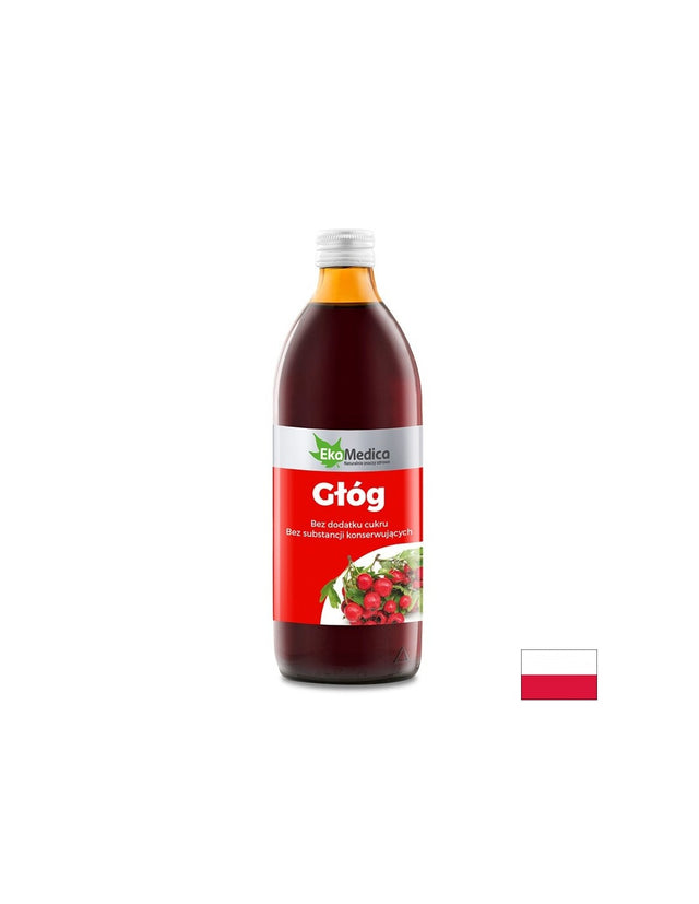 Сърдечно-съдова система - Глог + Витамин С, сироп 500 ml EkaMedica  Ekamedica - Nutra Best Bulgaria