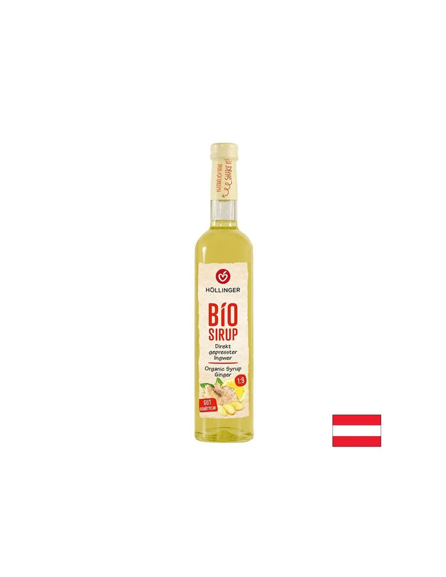 Сироп от джинджифил, директно пресован, БИО, 500 ml  Höllinger - Nutra Best Bulgaria