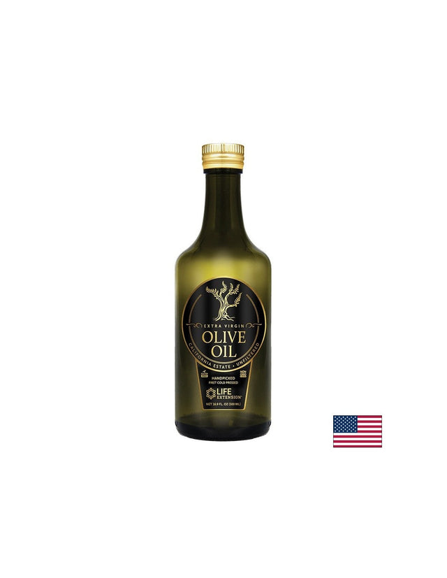 Калифорнийско студено пресовано маслиново масло, 500 ml  Life Extension - Nutra Best Bulgaria