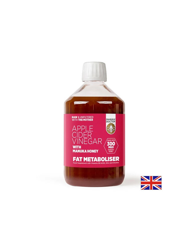 Ябълков оцет с мед от Манука - За нормално телесно тегло, 500 ml  Manuka Doctor - Nutra Best Bulgaria