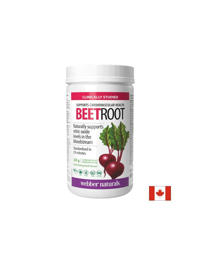 Червено цвекло - Тонус, издръжливост и кръвообращение, 5000 mg х 265 g прах  Webber Naturals - Nutra Best Bulgaria