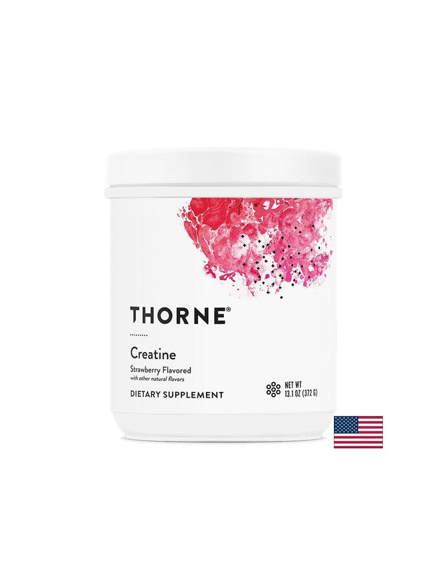 Креатин монохидрат – Сила и издръжливост, вкус ягода, 5000 mg, 375 g прах  Thorne - Nutra Best Bulgaria