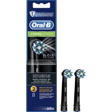 Oral B - Cross Action EB50 Black - Replacement brush heads -