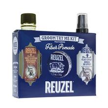 Reuzel - Fiber Pomade Groom Try Me Kit - Gift set of hair care for men