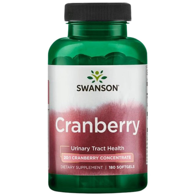 Cranberry 20:1 Concentrate 180 Гел капсули  Swanson - Nutra Best Bulgaria