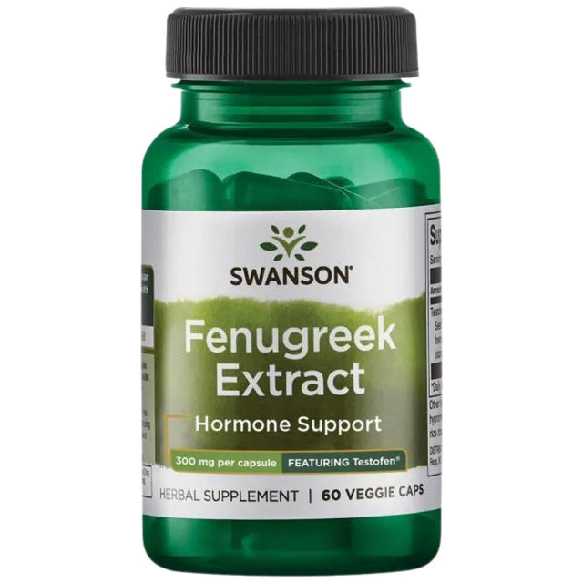 Fenugreek Extract 300 mg | Testofen 60 капсули  Swanson - Nutra Best Bulgaria