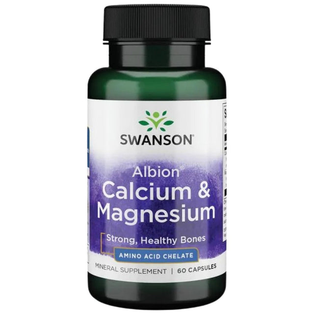 Albion Chelated Calcium Magnesium 2:1 60 капсули - Nutra Best Bulgaria