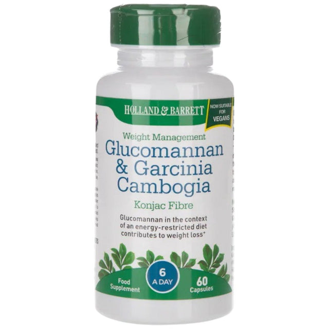 Glucomannan & Garcinia - 60 капсули  Holland and Barrett - Nutra Best Bulgaria