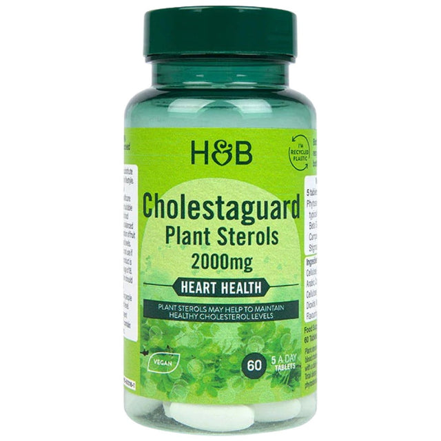 CholestaGuard Plant Sterols 2000 mg | Cholesterol Support - 60 Таблетки  Holland and Barrett - Nutra Best Bulgaria