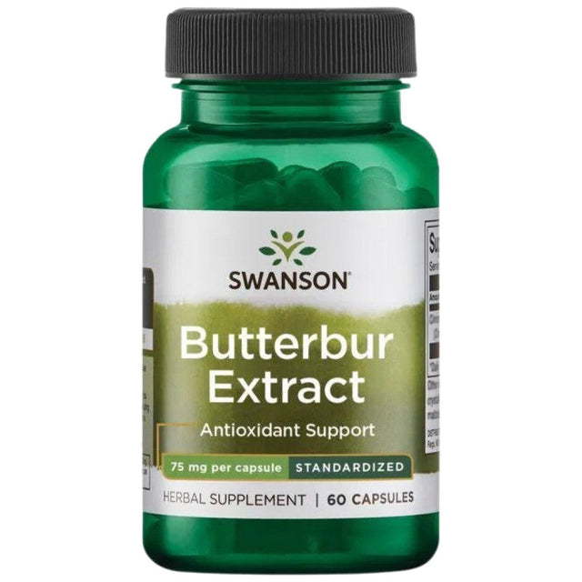 Butterbur Extract 75 mg 60 капсули  Swanson - Nutra Best Bulgaria