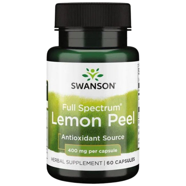 Full Spectrum Lemon Peel 400 mg 60 капсули  Swanson - Nutra Best Bulgaria