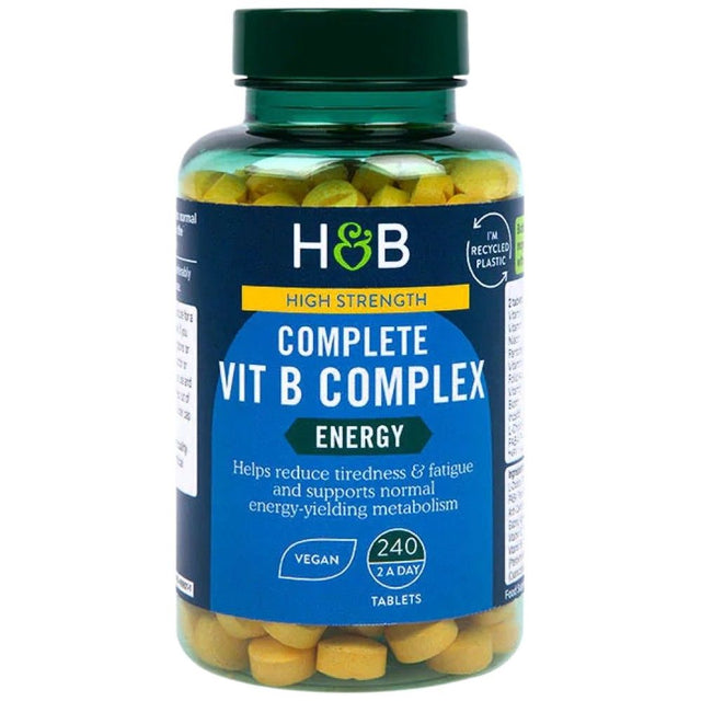 High Strength | Complete Vit B Complex - 240 Таблетки - Nutra Best Bulgaria