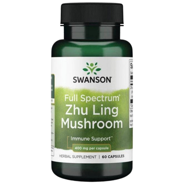 Full Spectrum Zhu Ling Mushroom 400 mg 60 капсули  Swanson - Nutra Best Bulgaria