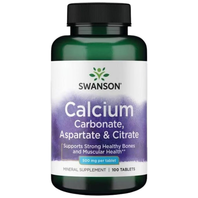 Calcium Complex 500 mg | Carbonate, Aspartate and Citrate 100 Таблетки - Nutra Best Bulgaria