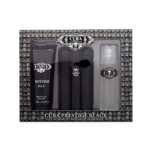 Cuba - Prestige Black Gift set EDT 90 ml, shower gel 200 ml and aftershave 100 ml -