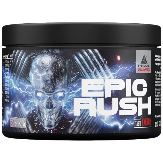 Epic Rush | Hardcore Focus Pre-Workout or Gaming Matrix with EnXtra™ - 300 грама - Nutra Best Bulgaria