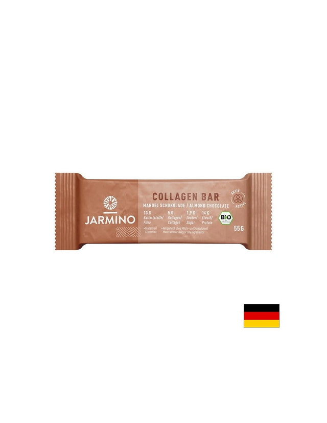 Протеинов бар с колаген, шоколад и бадеми, 55 g  Jarmino - Nutra Best Bulgaria
