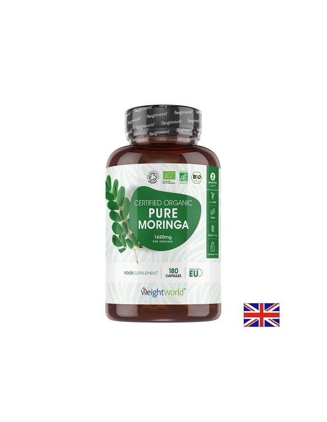 Антиоксидант, регулира кръвната захар - Моринга, 550 mg х 180 капсули  WeightWorld - Nutra Best Bulgaria