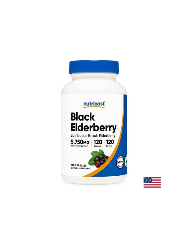 Имунитет - Черен бъз 575 mg, 120 капсули  Nutricost - Nutra Best Bulgaria