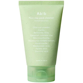 Abib - Pore Clay Pack Cleanser Heartleaf Charcoal Foam - Čisticí pěna -