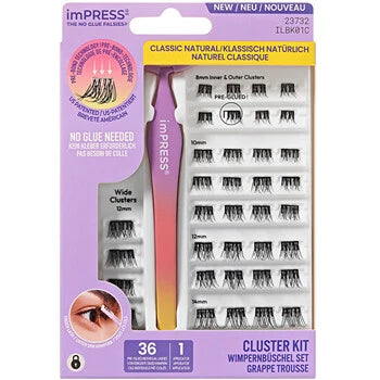 Kiss My Face - imPRESS Press on Falsies Kit 01 - Trsové řasy