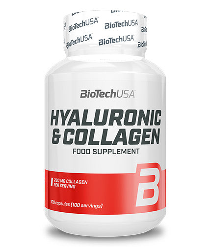 Hyaluronic & Collagen / 100 Caps  BIOTECH USA - Nutra Best Bulgaria