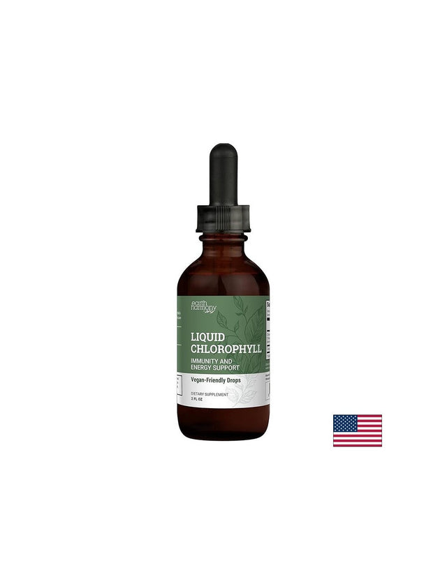 Детоксикация и свежест - Течен хлорофил, 59.2 ml капки  Earth Harmony - Nutra Best Bulgaria