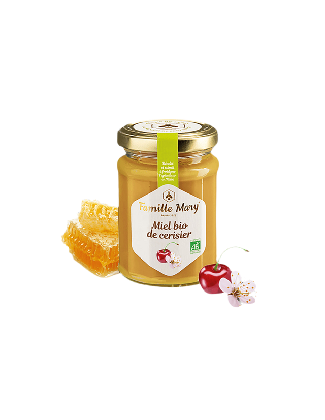 Miel bio de cerisier / Био пчелен мед от черешов цвят, 230 g Famille Mary - Nutra Best Bulgaria