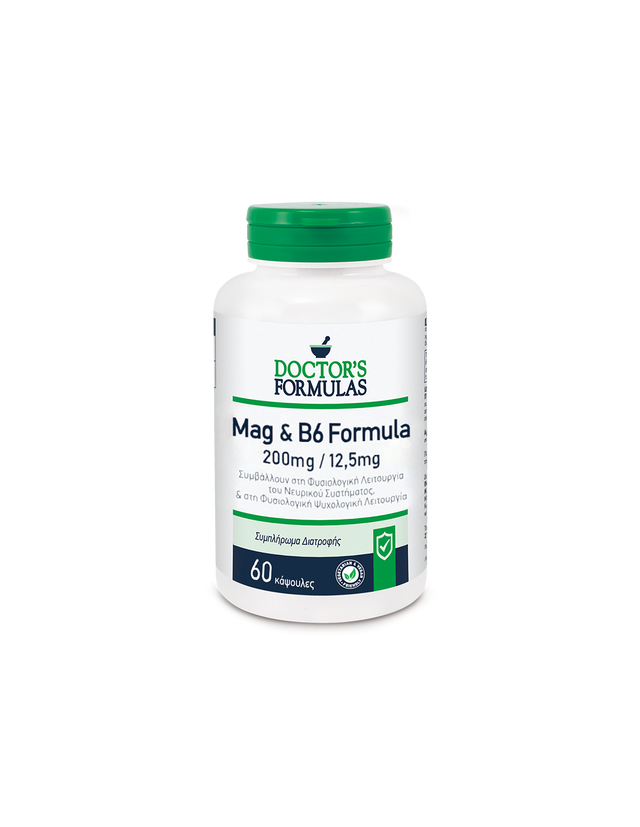 Магнезий + витамин В6 - мускулна и нервна система, 60 капсули Doctor’s Formulas  Doctor’s Formulas - Nutra Best Bulgaria