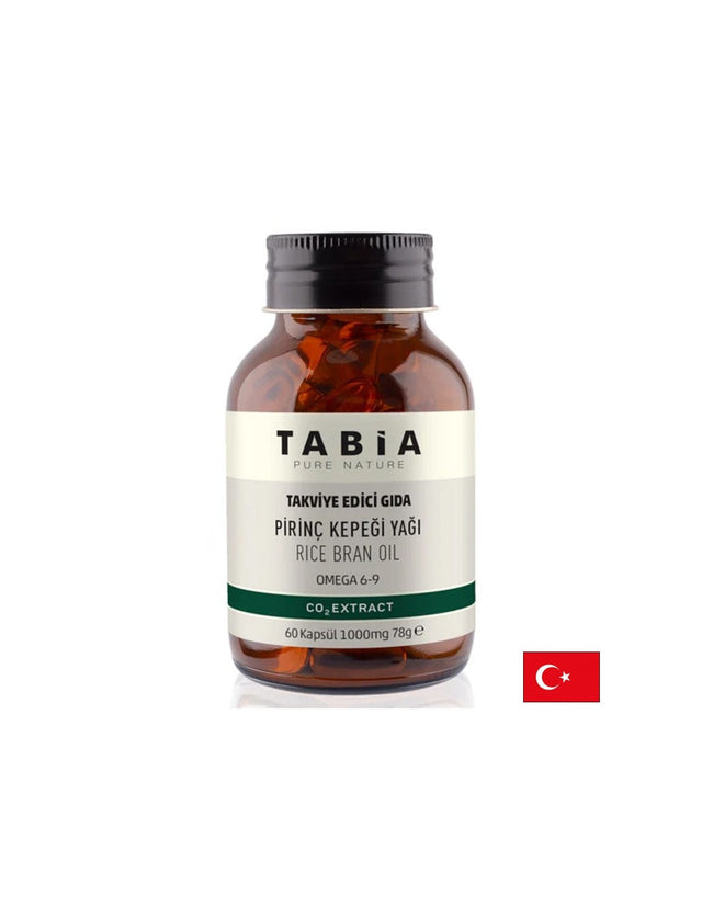 При висок холестерол - Масло от оризови трици (Омега -6-9), 1000 mg х 60 софтгел капсули  Tabia - Nutra Best Bulgaria