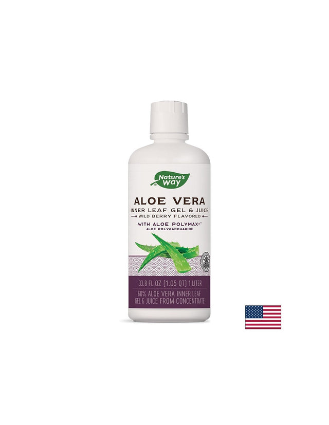Алое вера (гел и сок) 60% - Оптимално храносмилане и силен имунитет,1L Nature’s Way  Nature’s Way - Nutra Best Bulgaria