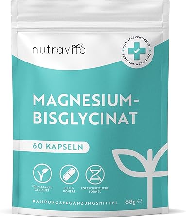 Магнезий Бисглицинат 60 капсули 320 mg Веган Nutravita  Nutravita - Nutra Best Bulgaria