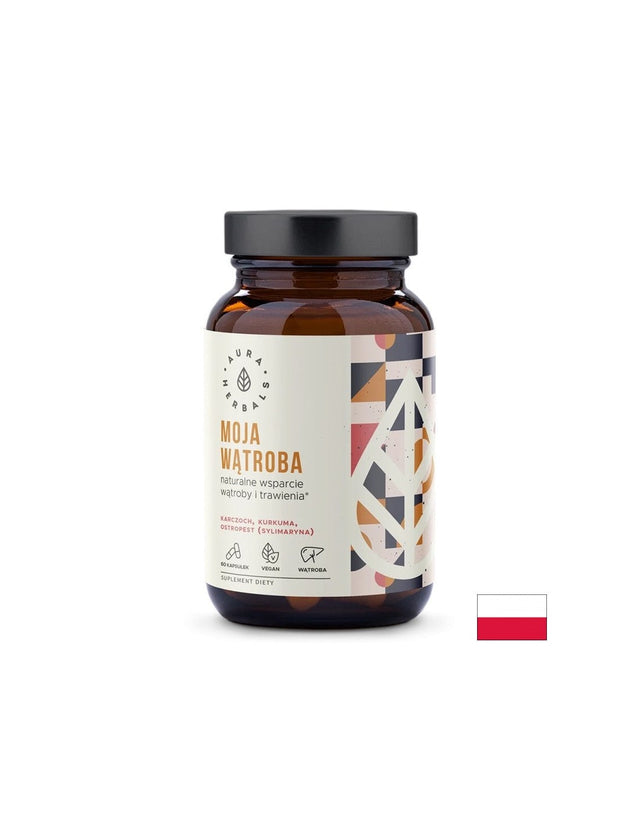 Черен дроб (формула с артишок, куркума и бял трън), 60 капсули  Aura Herbals - Nutra Best Bulgaria