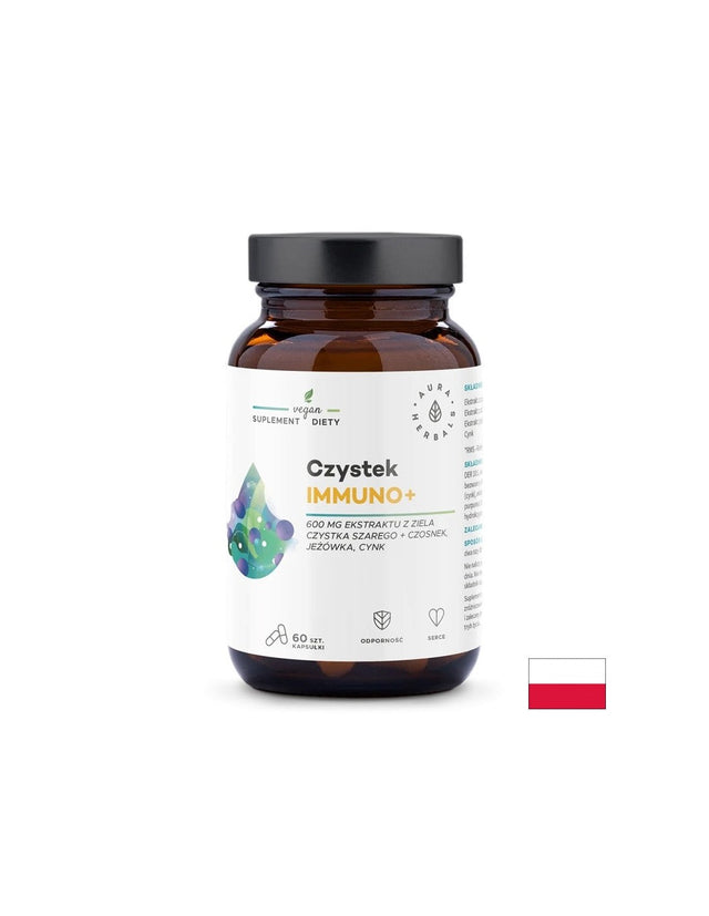 Имуно+ (билкова формула + цинк), 60 капсули  Aura Herbals - Nutra Best Bulgaria