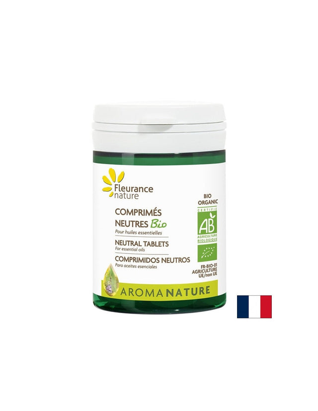 Неутрални таблетки за етерични масла, 60 бр.  Fleurance Nature - Nutra Best Bulgaria