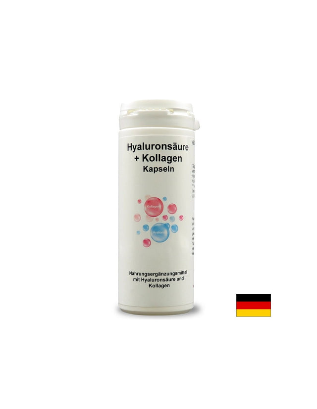 Грижа за кожата и ставите - Хиалуронова киселина + Колаген, 60 капсули  Karl Minck - Nutra Best Bulgaria