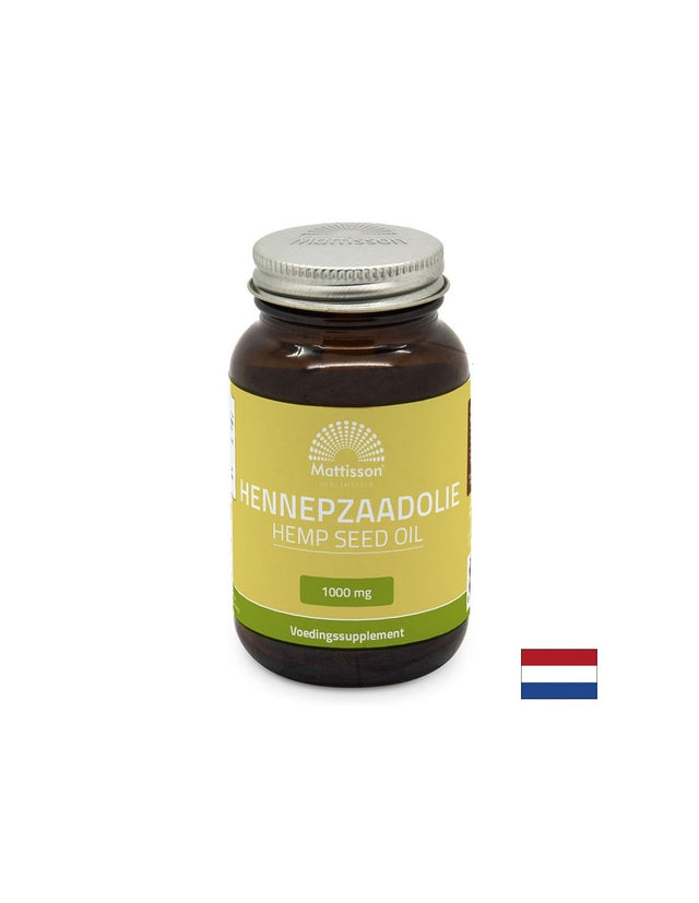 Стрес, тревожност и безсъние - Масло от конопено семе, 60 капсули Mattisson Healthstyle  Mattisson Healthstyle - Nutra Best Bulgaria