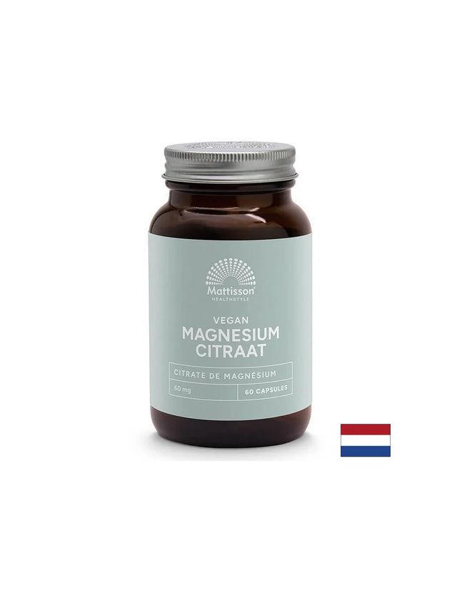 Сърдечна и мускулна функция - Магнезий (цитрат), 60 капсули Mattisson Healthstyle - Nutra Best