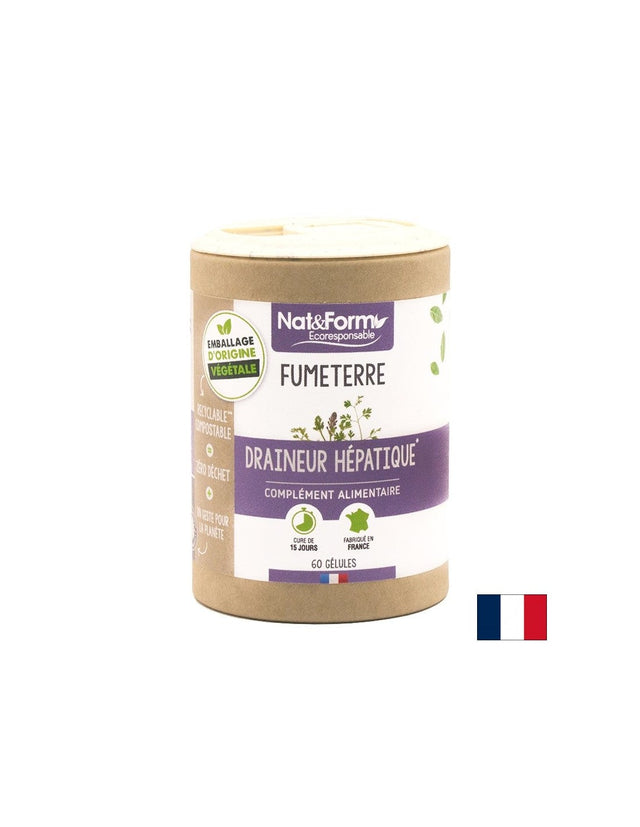 Черен дроб и жлъчка - Екстракт от лечебен Росопас, 60 капсули  Nat&Form - Nutra Best Bulgaria